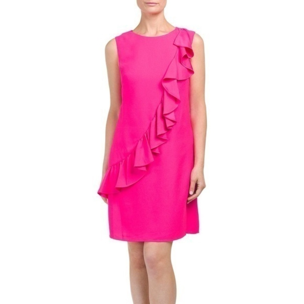 Nicole Miller Ruffled Cocktail Dress
